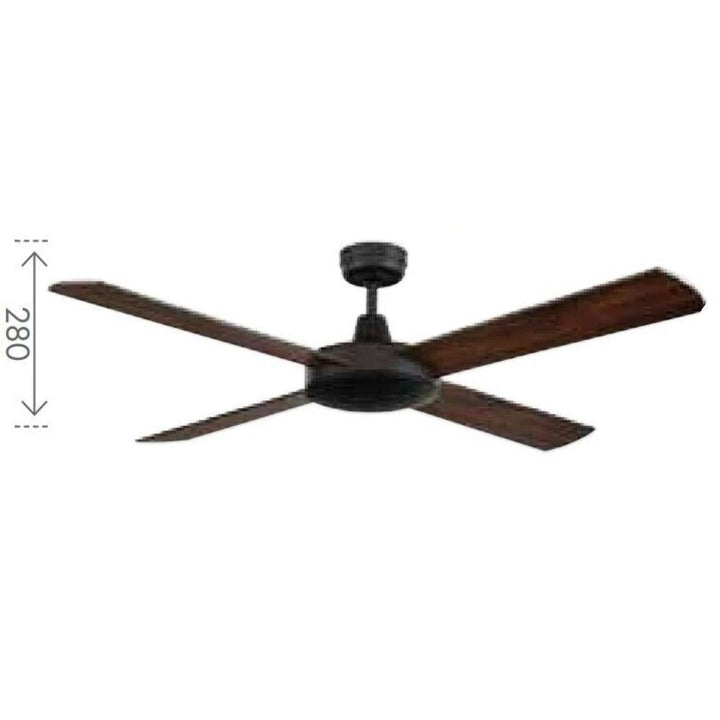 Brilliant TEMPEST-II - 4 Blade 1300mm Plywood AC Ceiling Fan-Brilliant Lighting-Ozlighting.com.au