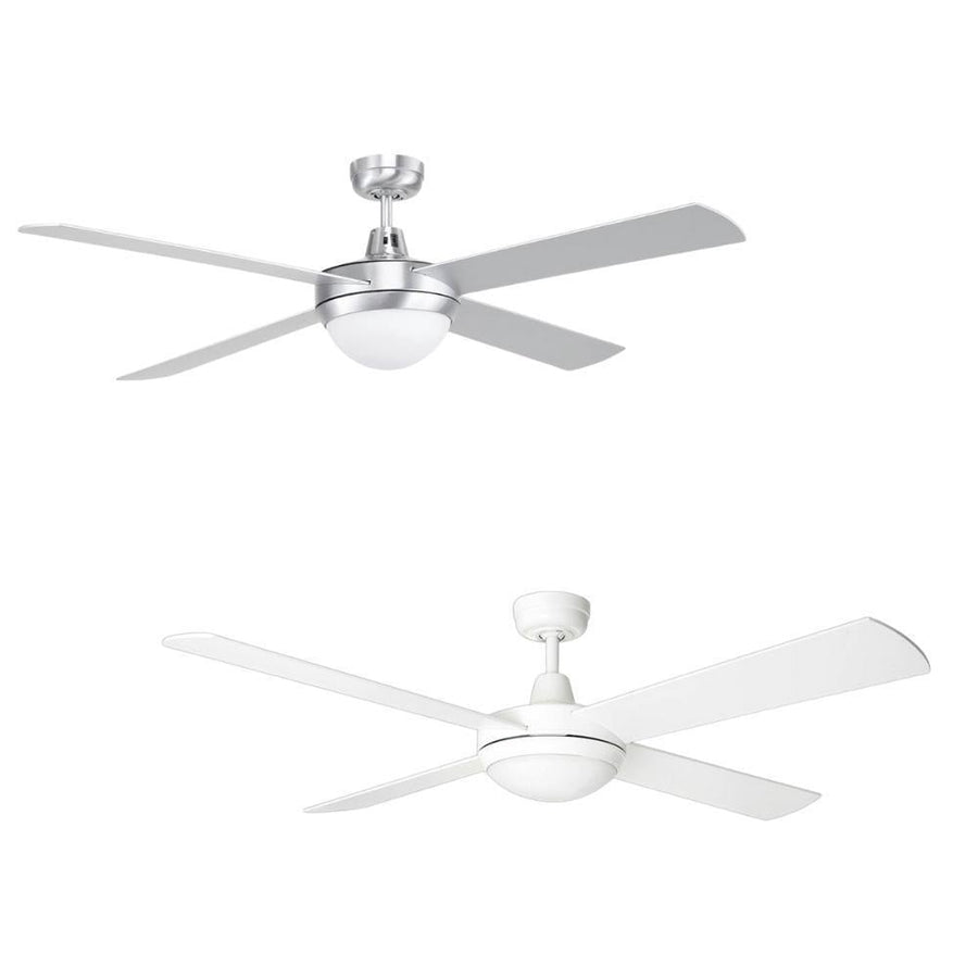 Brilliant TEMPEST-II - 4 Blade 1300mm Plywood AC Ceiling Fan with Light-Brilliant Lighting-Ozlighting.com.au