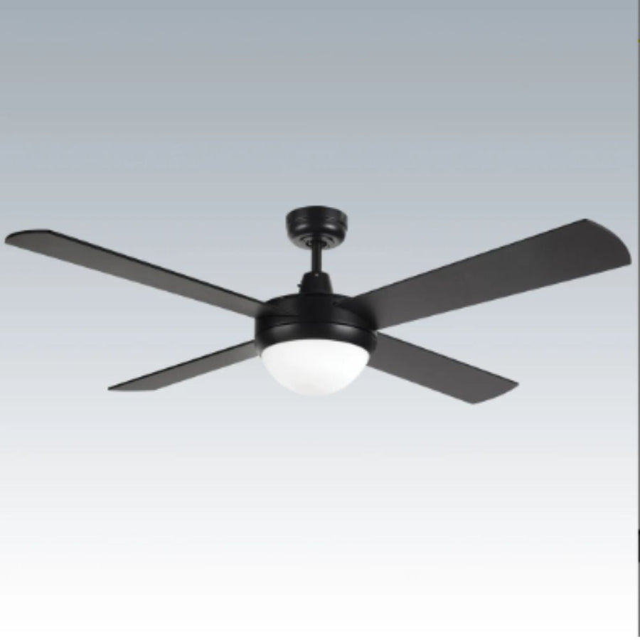 Brilliant TEMPEST-II - 52" 1320mm 4 Blade AC Ceiling Fan with Light-Brilliant Lighting-Ozlighting.com.au