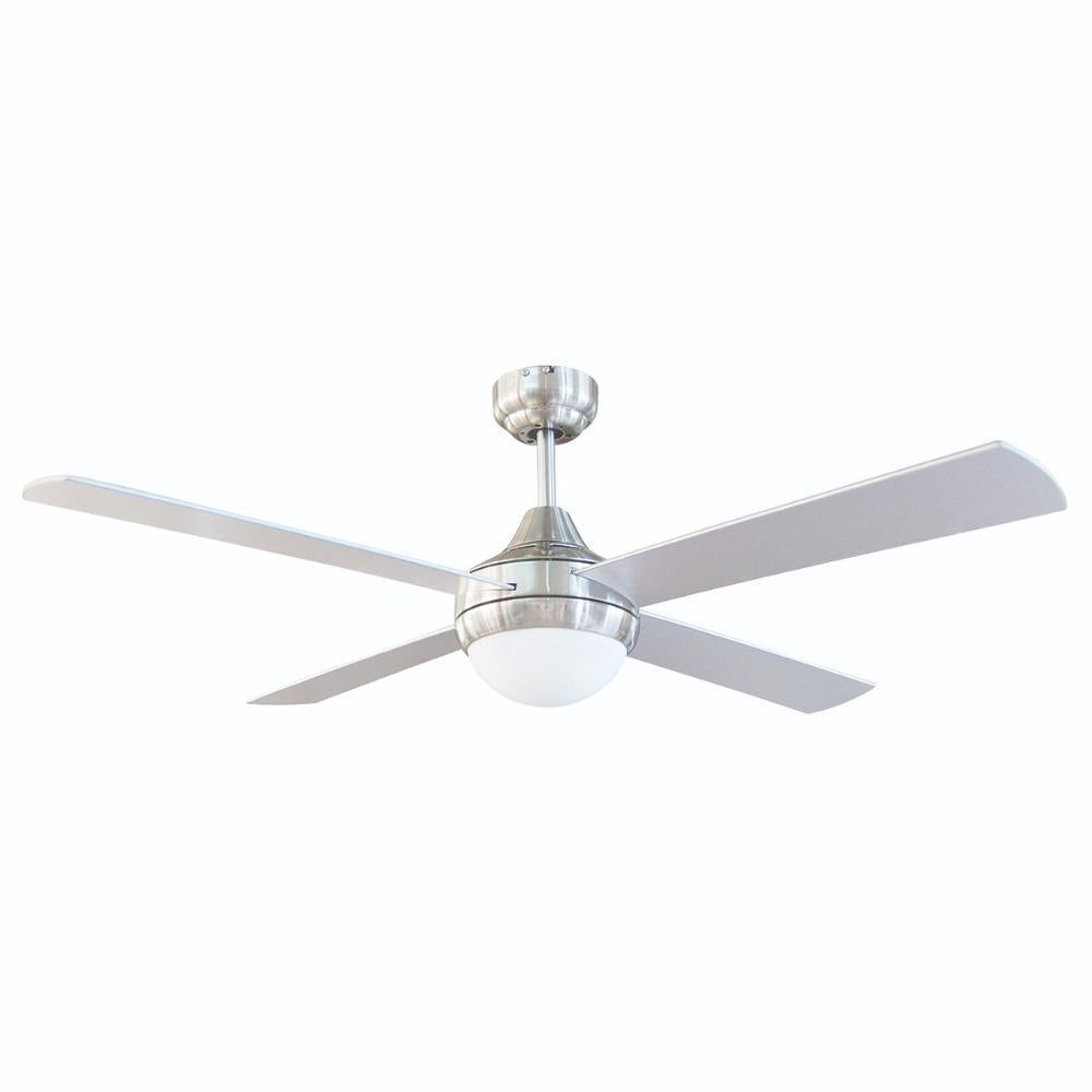 Brilliant TEMPO - 4 Blade 1200mm Plywood AC Ceiling Fan with Light Kit-Brilliant Lighting-Ozlighting.com.au