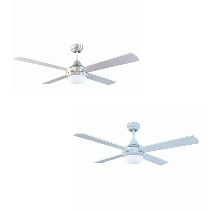 Brilliant TEMPO - 4 Blade 1200mm Plywood AC Ceiling Fan with Light Kit-Brilliant Lighting-Ozlighting.com.au