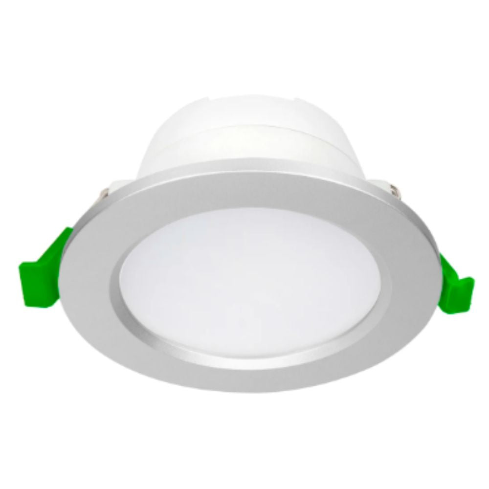 Brilliant UNI TRIO - 8W LED Tri-Colour Dimmable Flat Face Downlight With Interchangeable Colour Trims IP44-Brilliant Lighting-Ozlighting.com.au