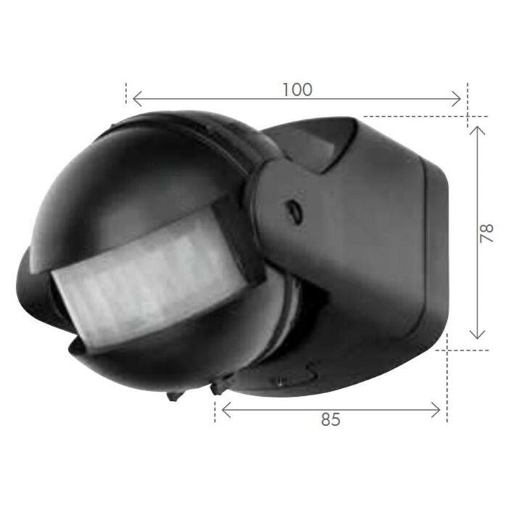 Brilliant UNISCAN - 180 degree PIR IP44 Security Sensor (Series 2)-Brilliant Lighting-Ozlighting.com.au