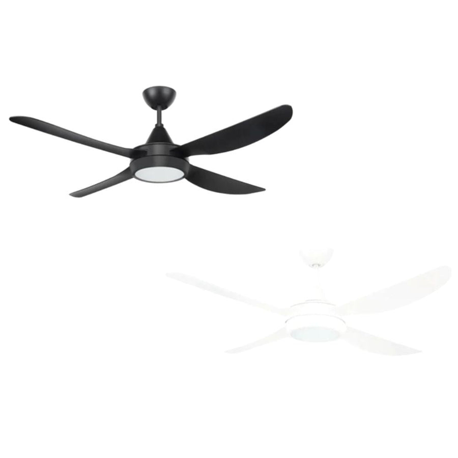 Brilliant VECTOR-II - 52" 1320mm 4 Blade AC Ceiling Fan and Light with Ezi-Fit Blades-Brilliant Lighting-Ozlighting.com.au