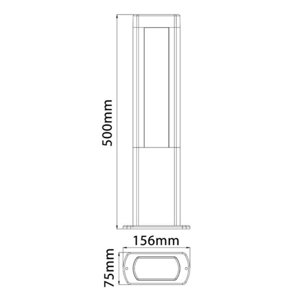 CLA AMUN - Exterior LED Bollard IP54 - 3000K-CLA Lighting-Ozlighting.com.au