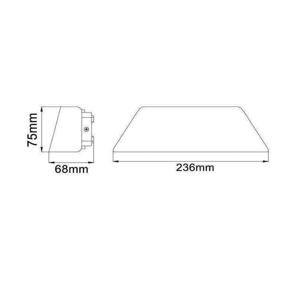 CLA ATEN - 9W LED Modern Exterior Up/Down Wall Light IP65 - 3000K-CLA Lighting-Ozlighting.com.au