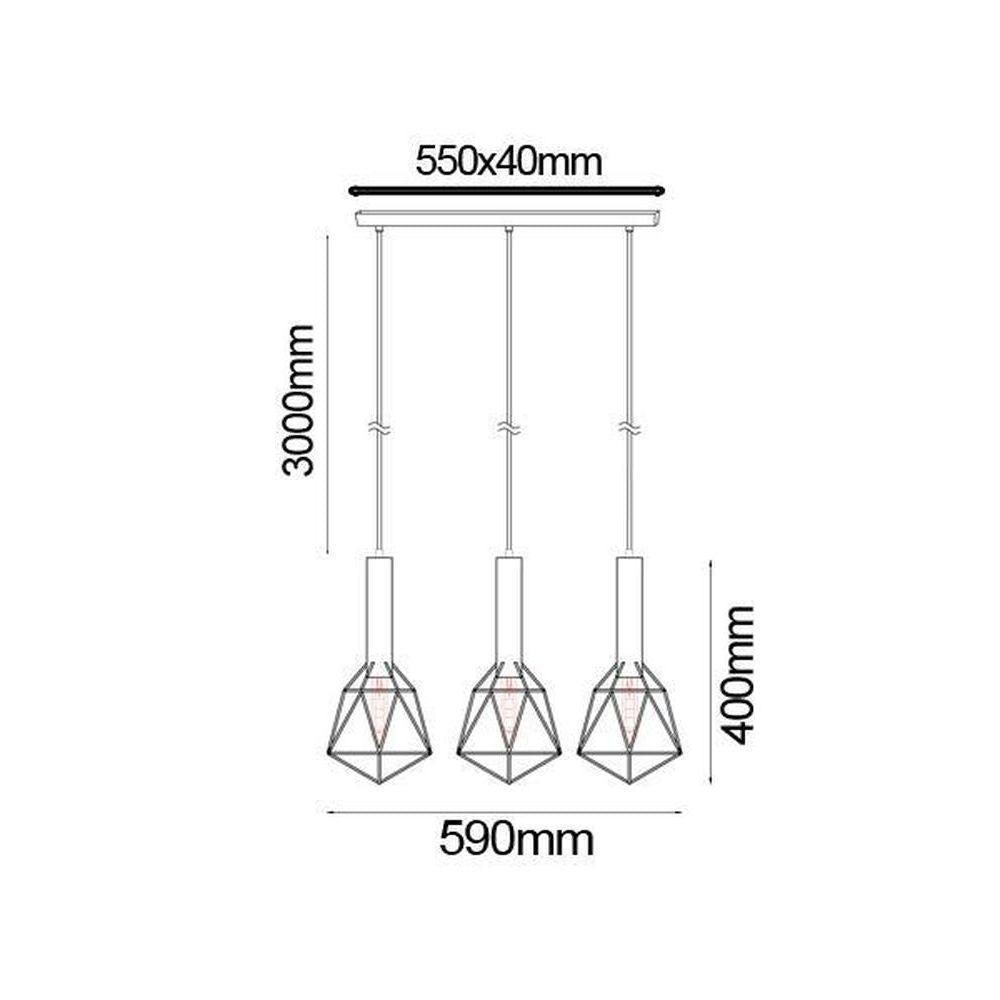 CLA BLACKBAND - 1/3 Light Pendant-CLA Lighting-Ozlighting.com.au