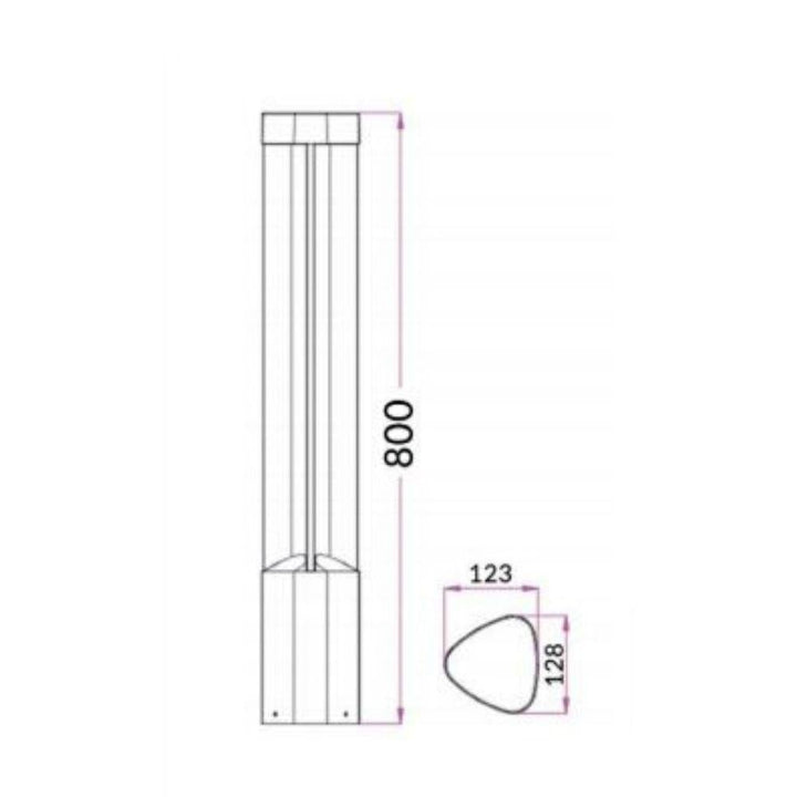 CLA BOLLARD-BOL - 7W Exterior LED Bollard IP54 - 3000K-CLA Lighting-Ozlighting.com.au