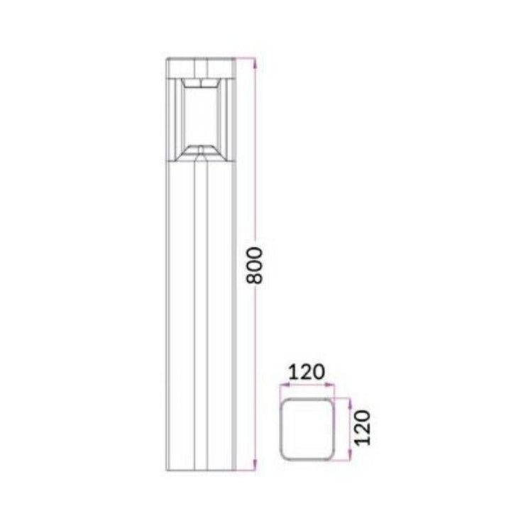 CLA BOLLARD-BOL - 7W Exterior LED Bollard IP54 - 3000K-CLA Lighting-Ozlighting.com.au