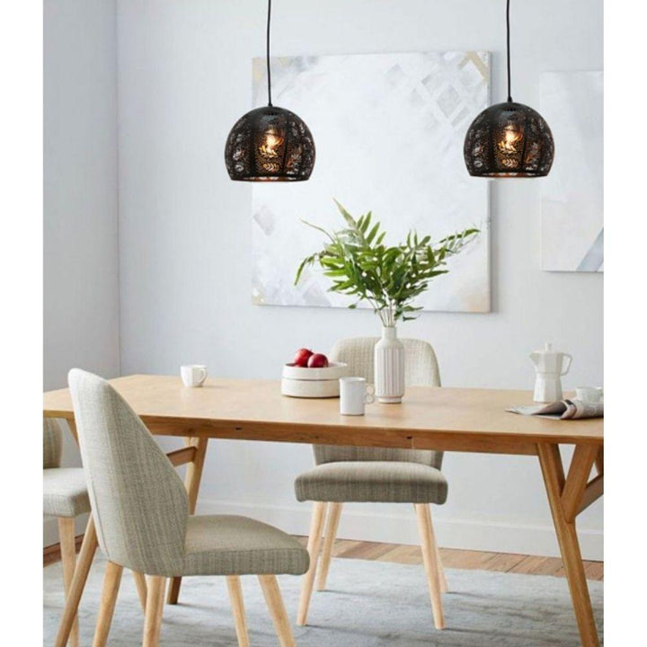 CLA BOTANICA - Embossed Dome Shape Pendant Light-CLA Lighting-Ozlighting.com.au