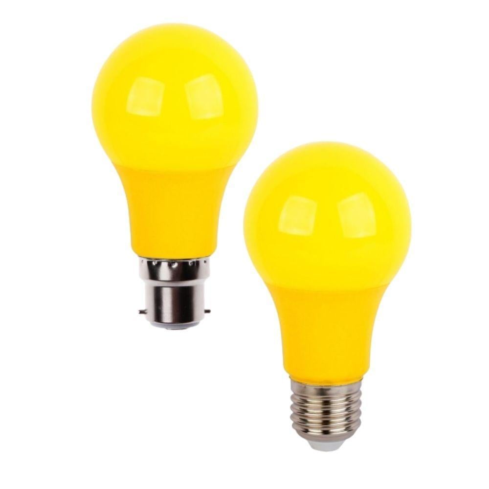 CLA BUG - 7W LED GLS A60 Shape Yellow Anti-Insect Bug Globe - B22/E27-CLA Lighting-Ozlighting.com.au