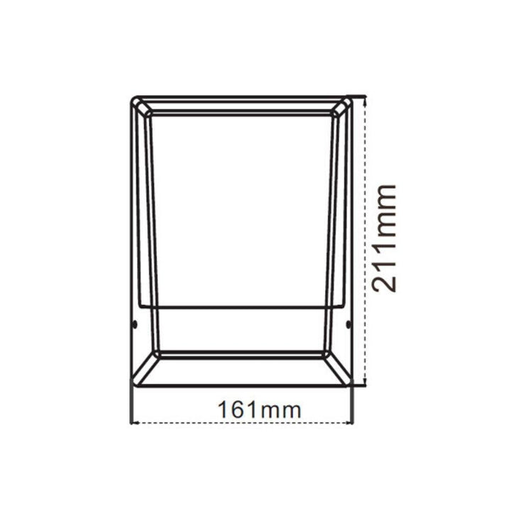 CLA BULK - 12W LED Bulkhead Letter Box Wall Light IP65 - 3000K-CLA Lighting-Ozlighting.com.au