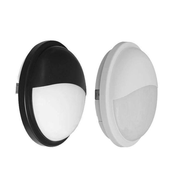 CLA BULK - 20W LED Round Eyelid Exterior LED Polycarbonate Bunker Wall Light IP65-CLA Lighting-Ozlighting.com.au