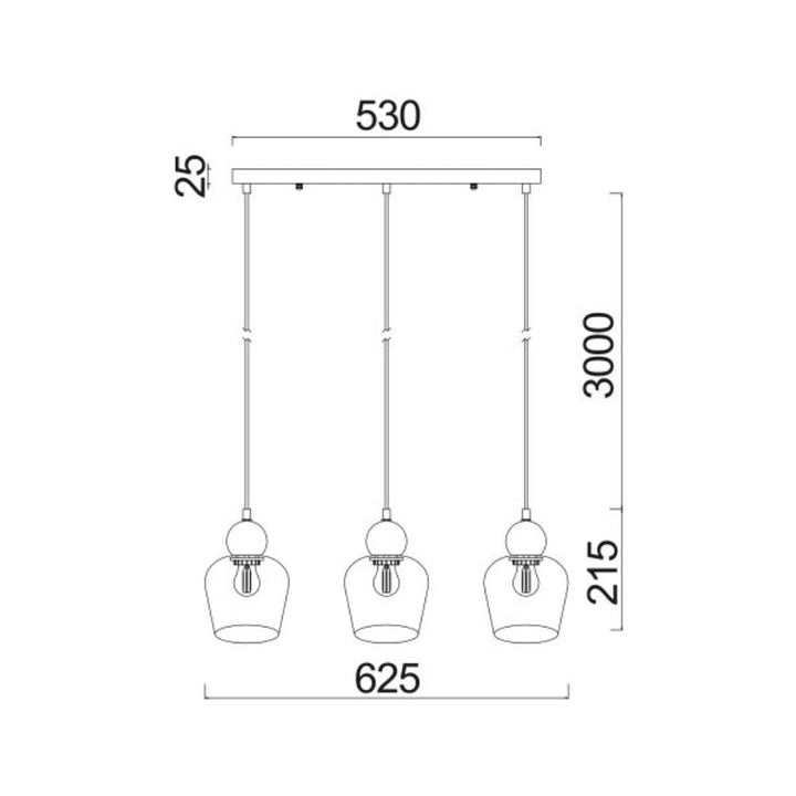 CLA CHAMPAN - Interior Glass Ellipse Pendant Lights IP20-CLA Lighting-Ozlighting.com.au