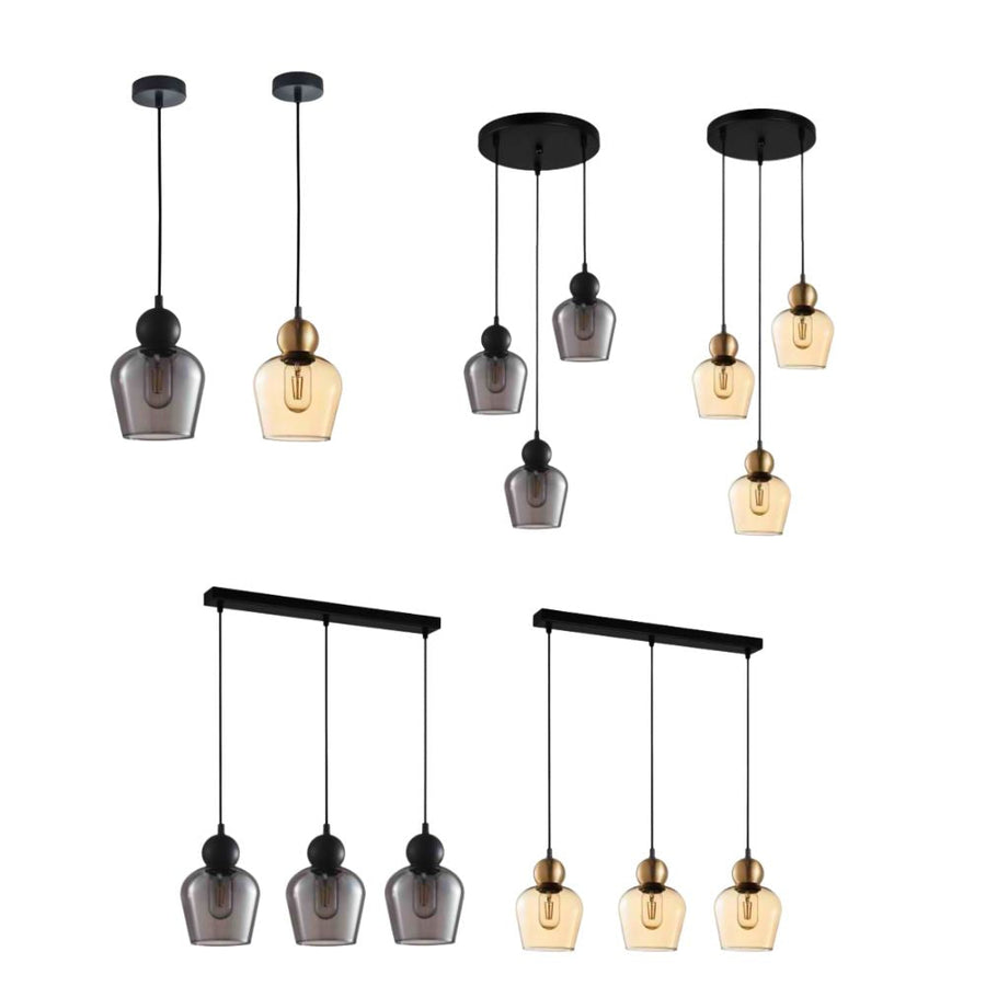 CLA CHAMPAN - Interior Glass Ellipse Pendant Lights IP20-CLA Lighting-Ozlighting.com.au