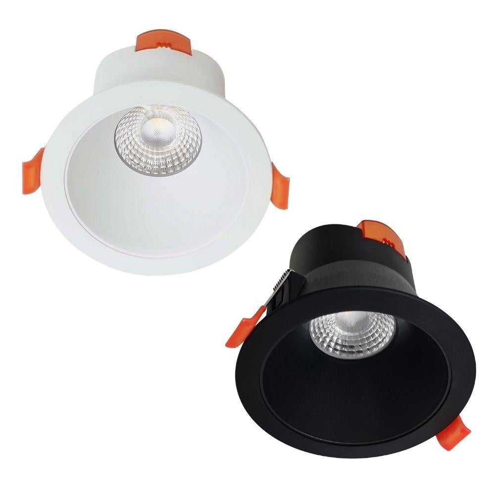 CLA COMET05/06 - 9W LED Tri-Colour Dimmable Plastic Low Glare Fixed Deepset Downlight IP20-CLA Lighting-Ozlighting.com.au