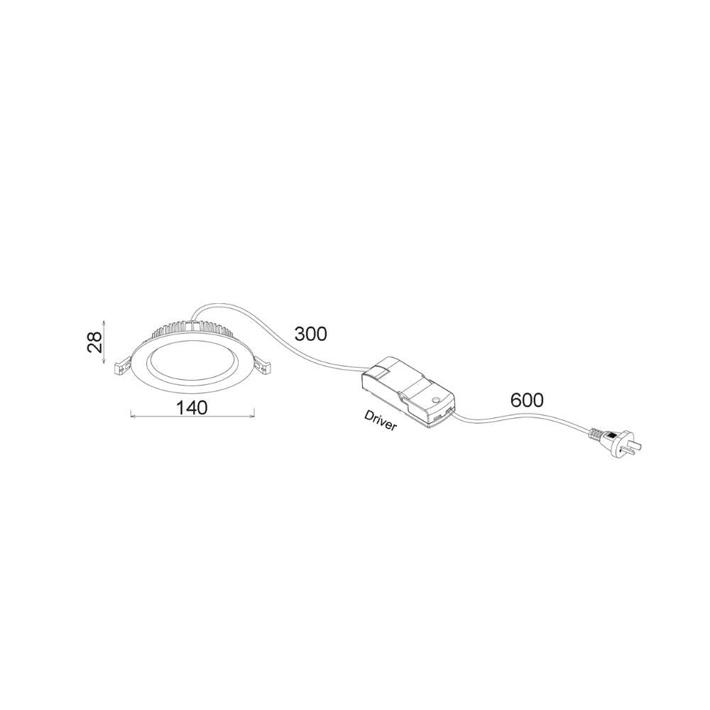 CLA COSMOTRI - 15W Tri-CCT LED Downlight IP20-CLA Lighting-Ozlighting.com.au