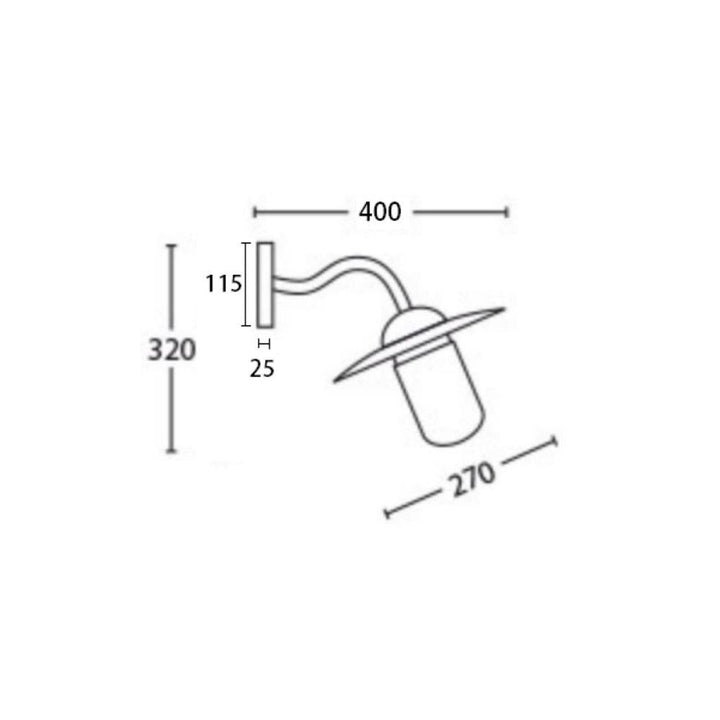 CLA DEKSEL - Classic Exterior Wall Bracket Light IP23/IP54 Copper-CLA Lighting-Ozlighting.com.au