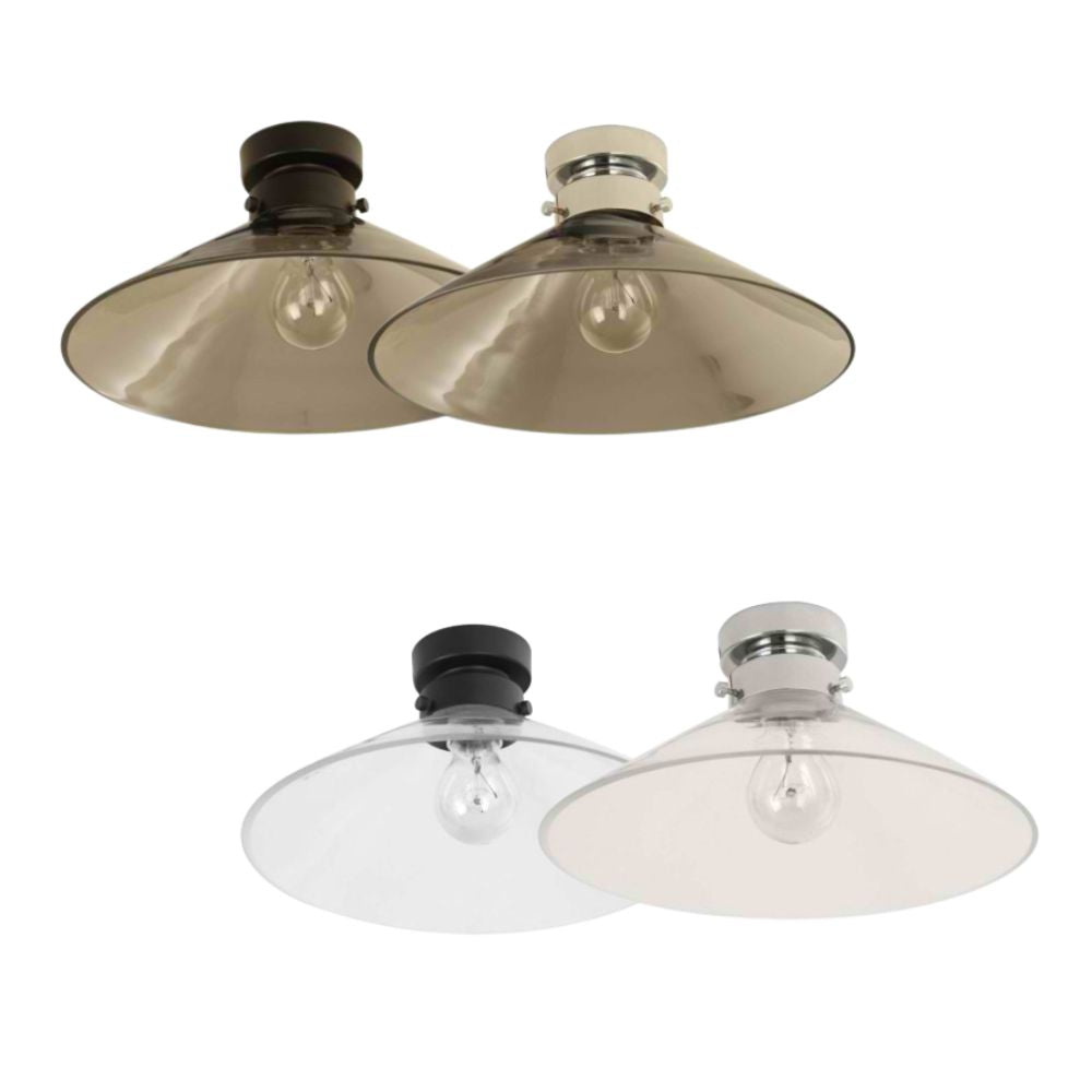 CLA DIYBAT - DIY Batten Fix Holder Cover Large Cone Shape Glass Ceiling Light Shade Only-CLA Lighting-Ozlighting.com.au