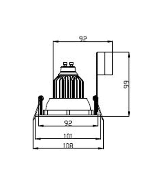 CLA DOWNLIGHT-FRAME - Downlight Fitting Frame Only-CLA Lighting-Ozlighting.com.au