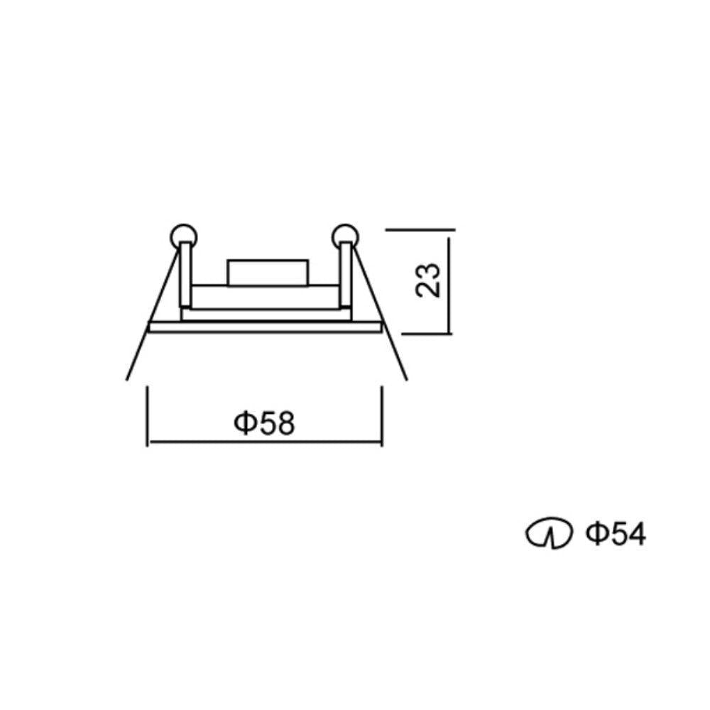 CLA DOWNLIGHT-FRAME - MR11 Downlight Fitting Frame Only-CLA Lighting-Ozlighting.com.au