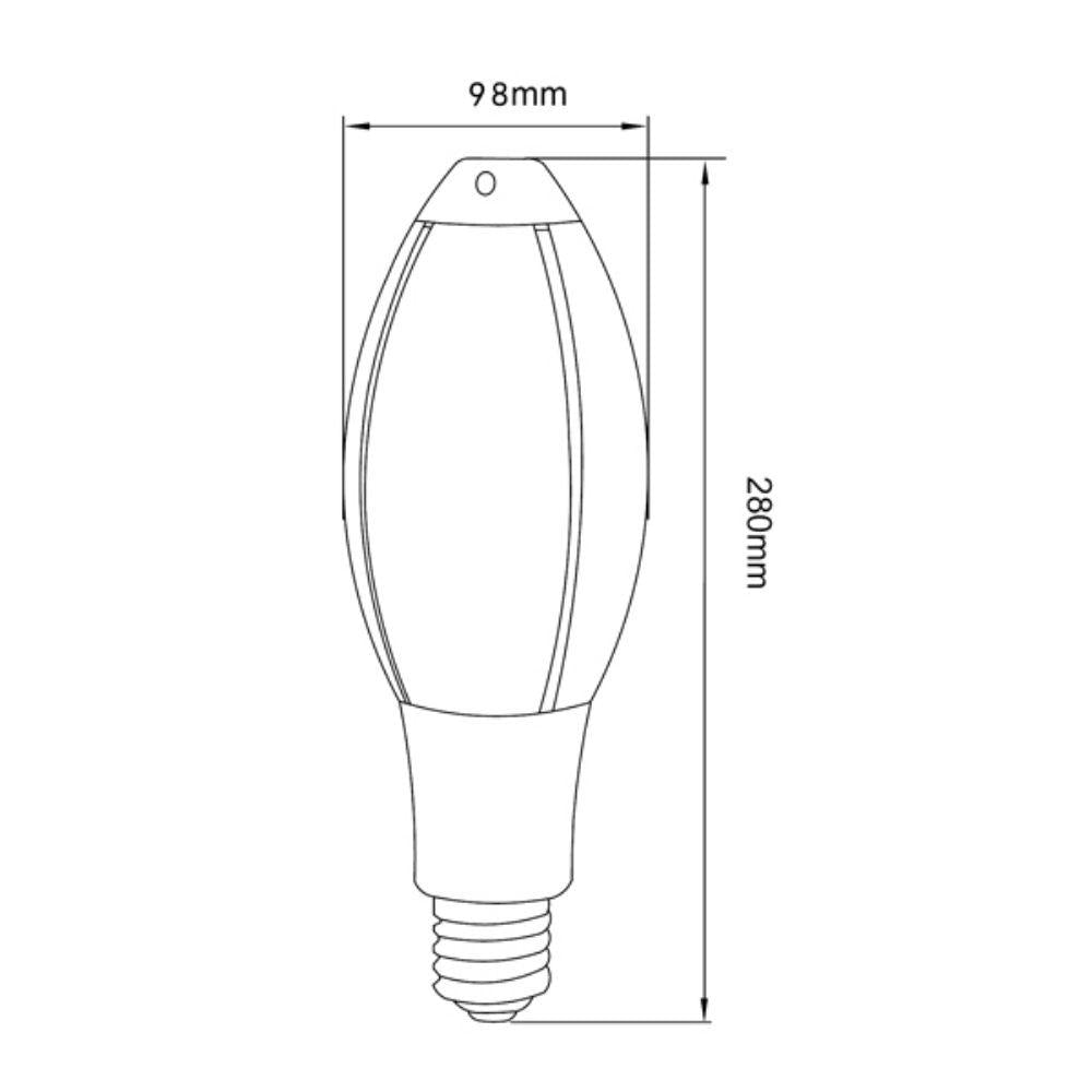 CLA ELLIP - 25W/45W LED Elliptical Globes- E27/E40-CLA Lighting-Ozlighting.com.au