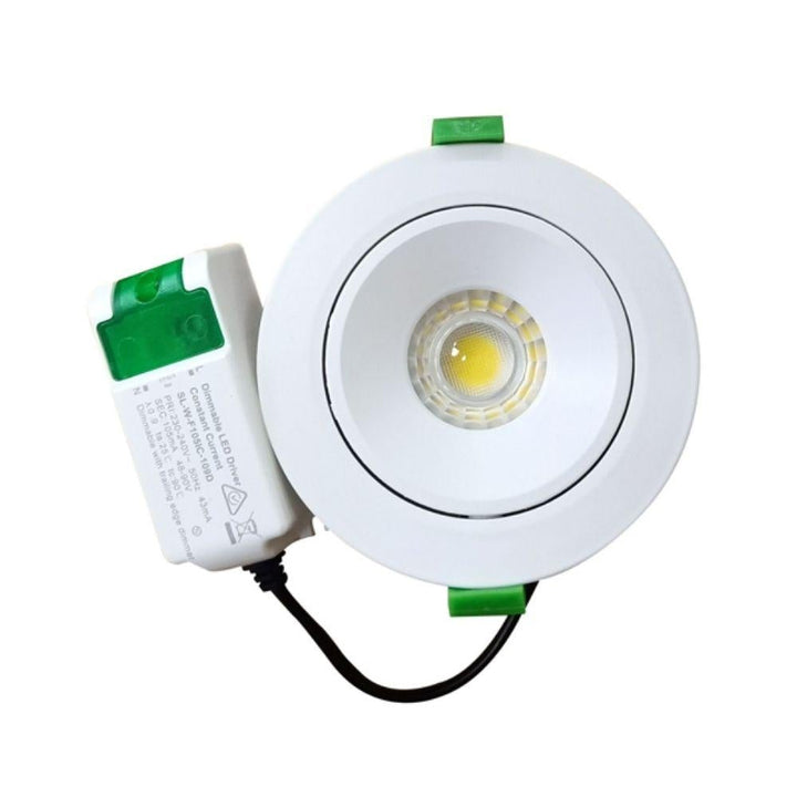 CLA FIREFLY - 8W LED Tri-Colour Dimmable Tilt Adjustable Deep Face PC Downlight-CLA Lighting-Ozlighting.com.au