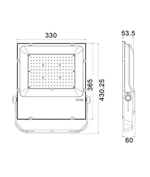 CLA FLOOD - 150W LED High Output Commercial Exterior DIY Flood Light IP65 - 5000K-CLA Lighting-Ozlighting.com.au