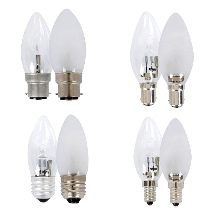 CLA GLOBE-C45 - 18W/28W Candle Halogen Globe - B15/B22/E14/E27-CLA Lighting-Ozlighting.com.au