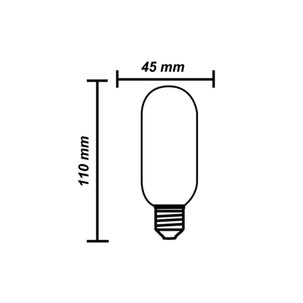 CLA GLOBE-CF - 25W Incandescent Carbon Filament Tubular T45 Shape Globe - B22/E27-CLA Lighting-Ozlighting.com.au