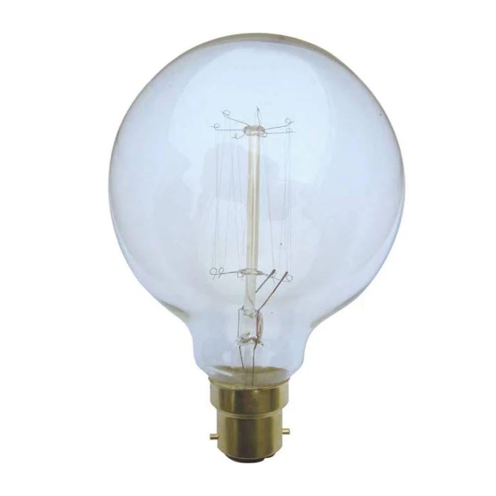 CLA GLOBE-CF - 25W Incandescent Tungsten Carbon Filament G95/G125 Spherical Shape Globe - B22/E27-CLA Lighting-Ozlighting.com.au