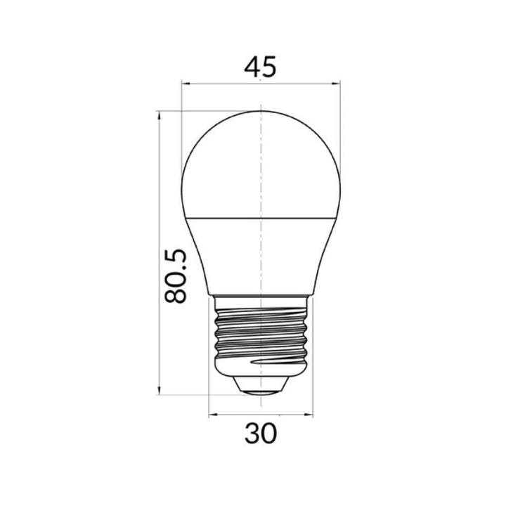 CLA GLOBE-G45 - 3W Fancy Round LED Globes IP20 - B22/E14-CLA Lighting-Ozlighting.com.au