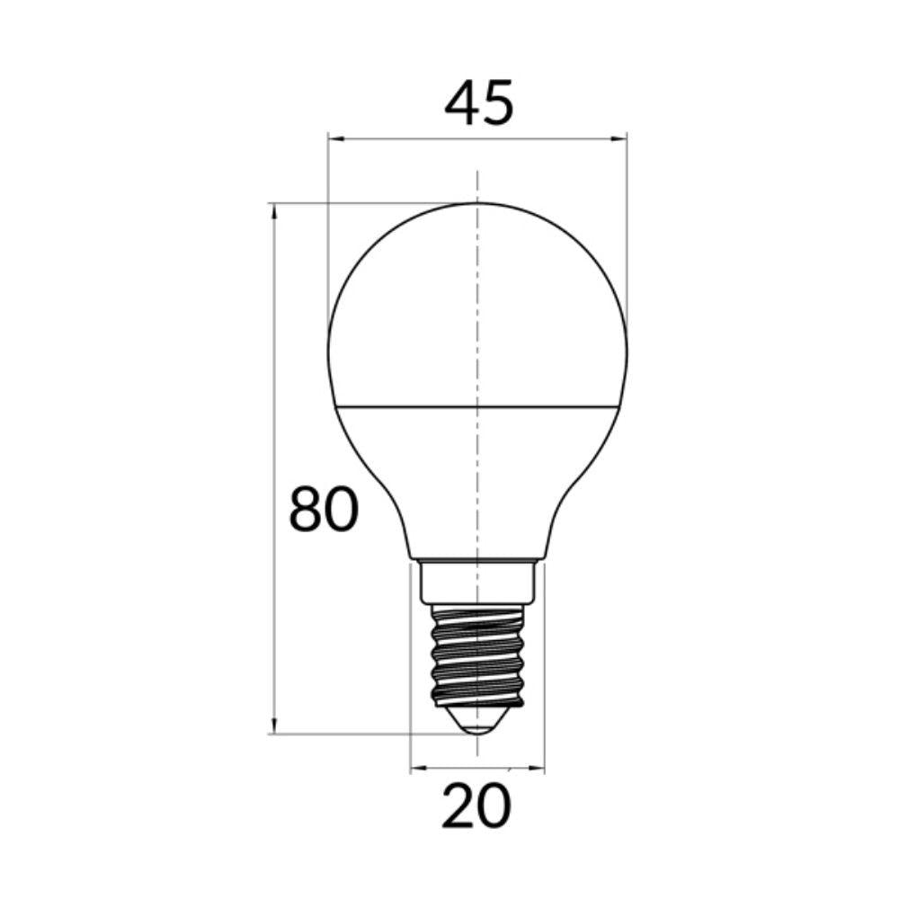 CLA GLOBE-G45 - 3W Fancy Round LED Globes IP20 - B22/E14-CLA Lighting-Ozlighting.com.au