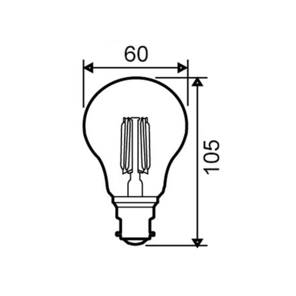 CLA GLOBE-GLS - 8W LED Dimmable GLS A60 Shape Frosted Glass Globe - B22/E27-CLA Lighting-Ozlighting.com.au