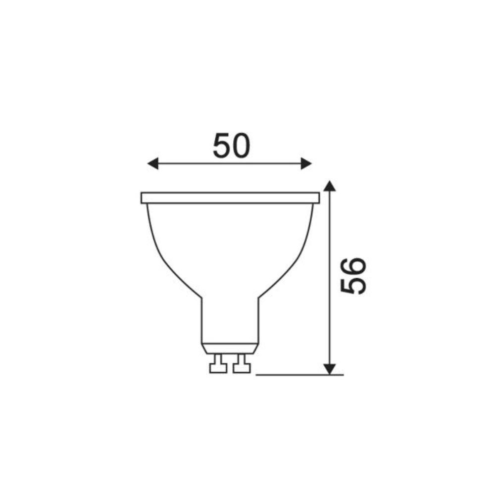 CLA GLOBE-GU10-GLASS - 5W LED Dimmable GU10 Shape Glass Globe-CLA Lighting-Ozlighting.com.au