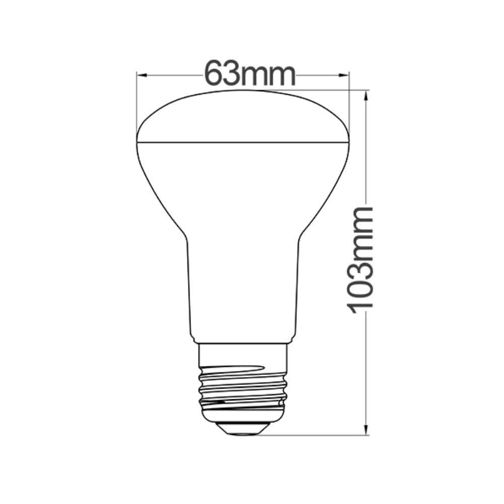 CLA GLOBE-R63 - 8W LED R63 Reflector Globe - E27-CLA Lighting-Ozlighting.com.au