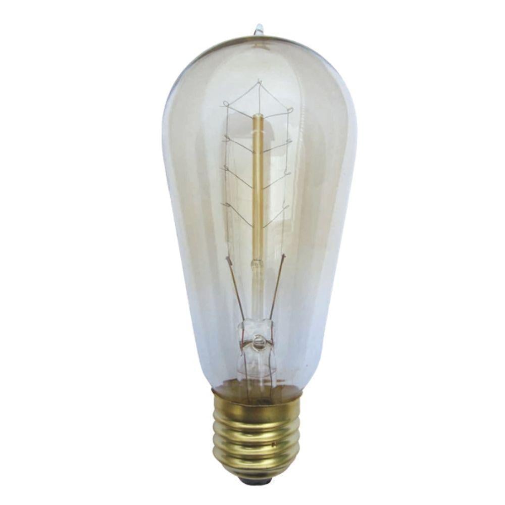 CLA GLOBE-ST57 - 25W Incandescent Tungsten Carbon Filament Pear Shape Globe - B22/E27-CLA Lighting-Ozlighting.com.au