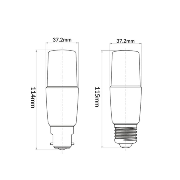 CLA GLOBE-T40 - 9W LED Dimmable Tubular T40 Frosted Globe - B22/E27-CLA Lighting-Ozlighting.com.au