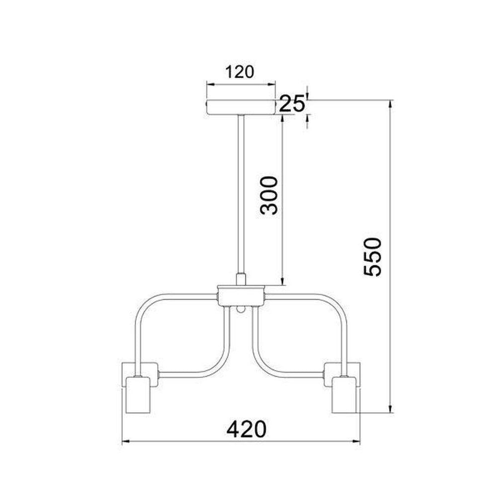 CLA HEXA - 6 Light Pendant-CLA Lighting-Ozlighting.com.au