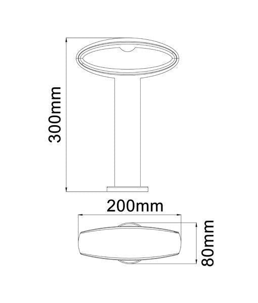 CLA HORUS - 9W LED Exterior Bollard light IP54 - 3000K-CLA Lighting-Ozlighting.com.au