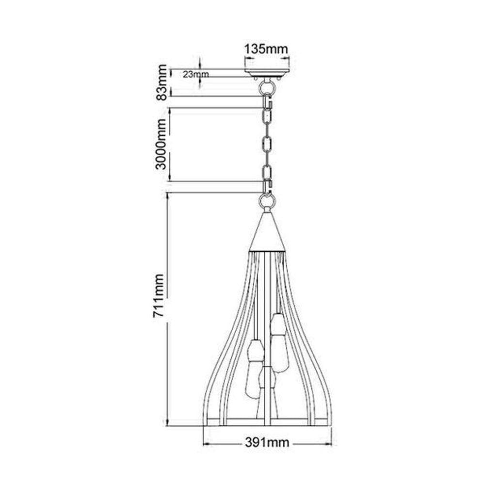 CLA KHALEESI - 1,3,5 Light Pendant-CLA Lighting-Ozlighting.com.au