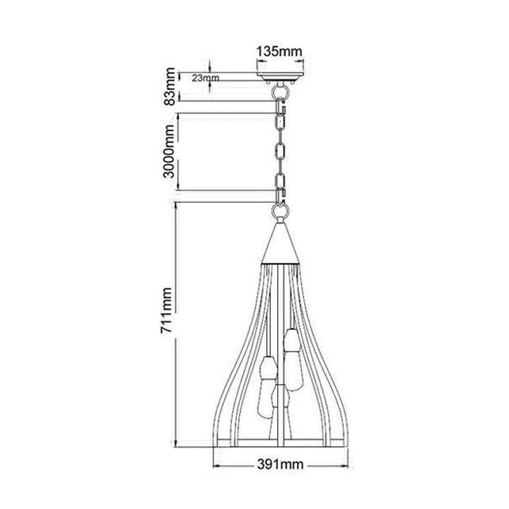 CLA KHALEESI - 1,3,5 Light Pendant-CLA Lighting-Ozlighting.com.au