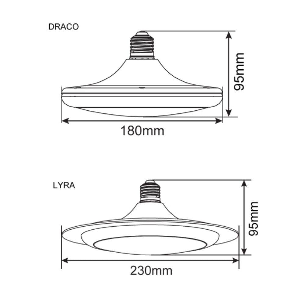 CLA LYRA - 15W LED Disc Ceiling Light Globe - E27/B22-CLA Lighting-Ozlighting.com.au