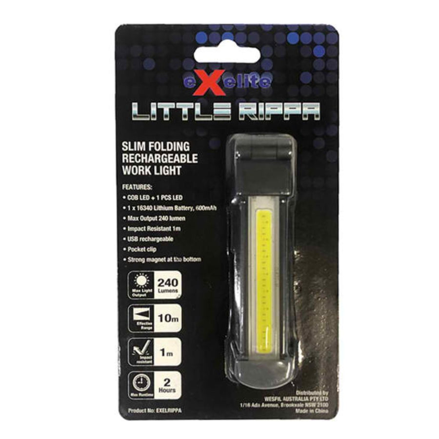 CLA Little Rippa - Slim Folding Rechargeable Work Light-CLA Lighting-Ozlighting.com.au