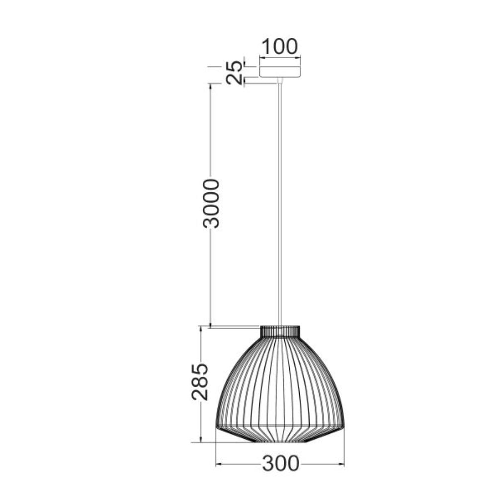 CLA MANU - 1 Light Interior Cone Wire Cage Pendant Lights IP20-CLA Lighting-Ozlighting.com.au