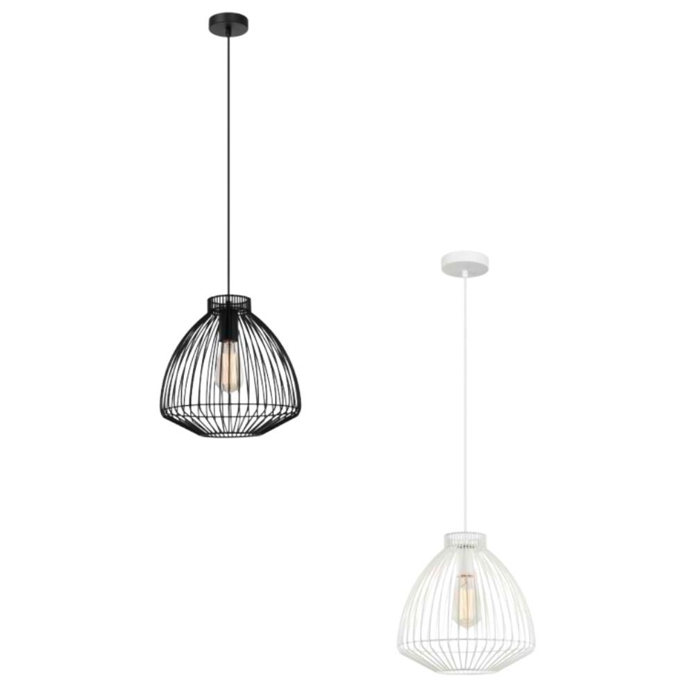 CLA MANU - 1 Light Interior Cone Wire Cage Pendant Lights IP20-CLA Lighting-Ozlighting.com.au