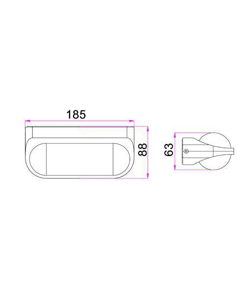 CLA MARINA - 7W LED Modern Exterior Up/Down Steplight And Wall Light IP65 - 3000K-CLA Lighting-Ozlighting.com.au