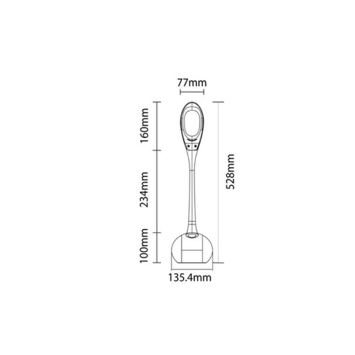 CLA MOOD - 6.5W LED White & RGB Colour Changeable Mood Task Desk Lamp-CLA Lighting-Ozlighting.com.au