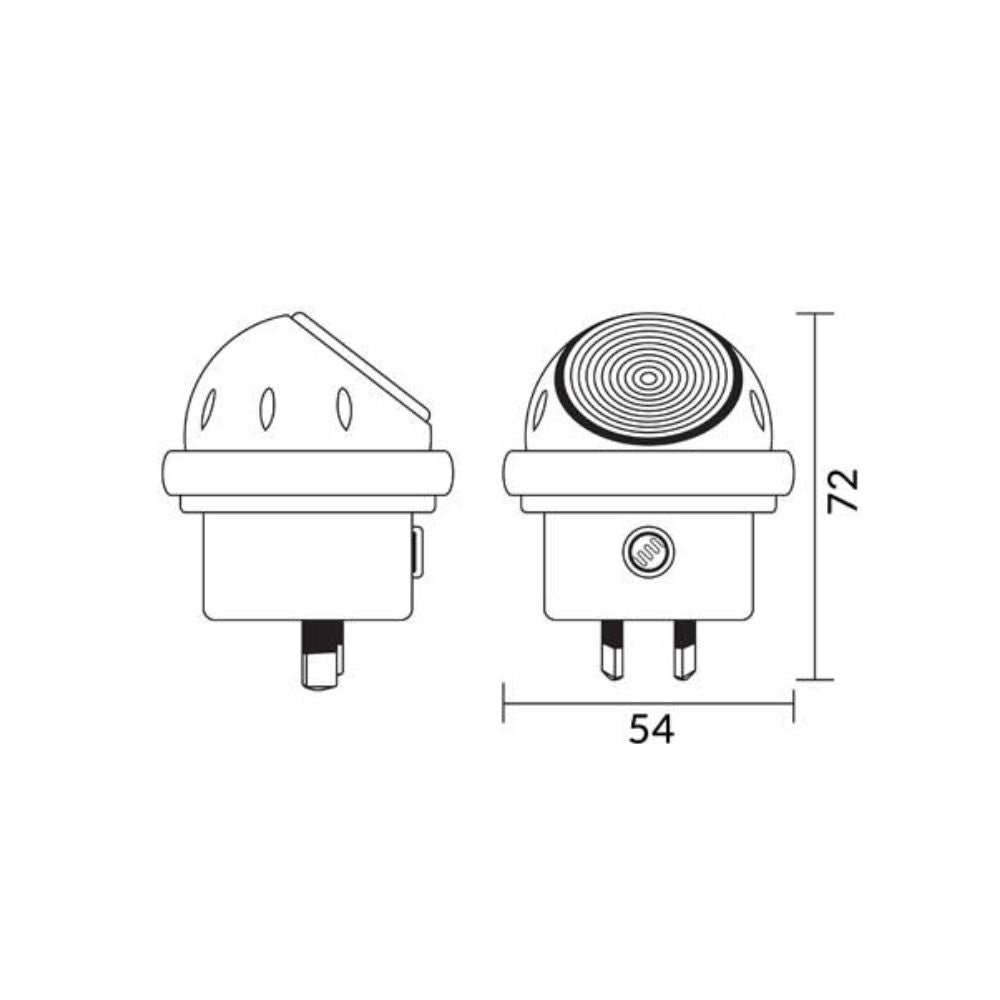 CLA NIGHT01 - 0.2W Interior LED Wall Utility Night Light-CLA Lighting-Ozlighting.com.au