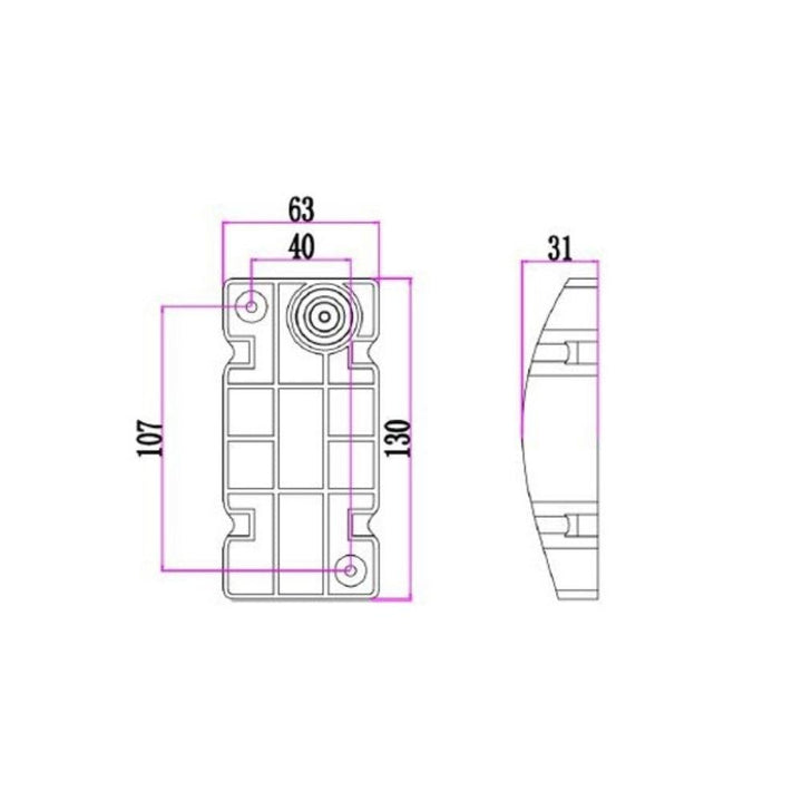 CLA OLA - 7W LED Modern Exterior Wavy Rectangular Wall Light IP65 - 3000K-CLA Lighting-Ozlighting.com.au